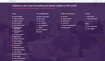 Linkedin: Objašnjeno aktivno traženje posla : JobSora dostupne zemlje da aktivno traže nove mogućnosti za posao