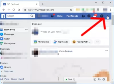 چگونه خودکار پخش را در فیس بوک خاموش کنیم : گزینه های منو تنظیمات