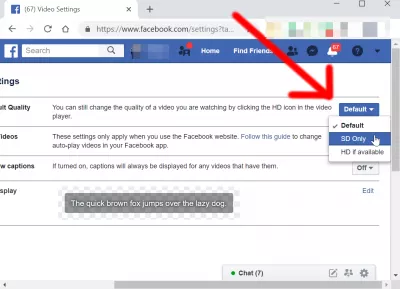 Hoe om outomaties af te skakel op Facebook : Solve Facebook videokwaliteit arm