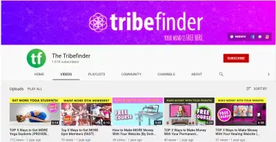 打造出色YouTube频道的13条专家提示 : https://www.youtube.com/c/TribeFinder