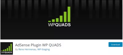 Doako WordPress Adsenseko doako plugin onenak diru-sarrerak indartzeko : Adsense Plugin WP Quads