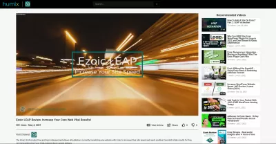 * EZOIC* Humix Review: Visualizações de vídeo do YouTube multiplicadas por 30, ganhos por 4! : Página de vídeos Humix para o site Ybdigital