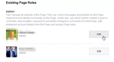 Bagaimana Cara Mengubah Pemilik Halaman Facebook? : Edit admin untuk dihapus