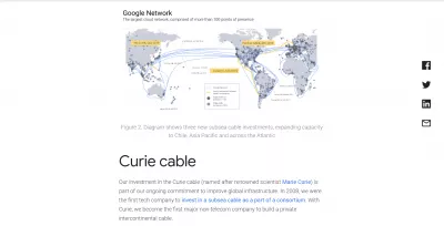 Vantaggi offerti dalla piattaforma Google Cloud in questo momento : Rete globale privata di Google Cloud Platform