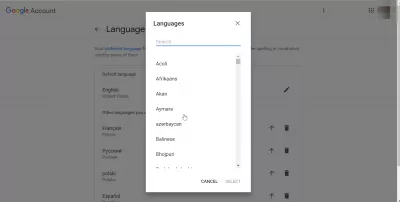 如何在Google中更改語言？ : Selecting language to use for 谷歌搜索