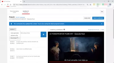 How to extract subtitles from YouTube videos? : Option to extract subtitles from a YouTube video in YouTube