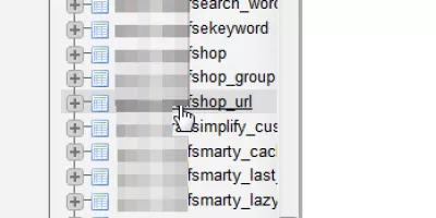 Prestashop 1.6 promijeniti bazu URL-a prodavnice : izaberite [prefiks tablice] shop_url tabela