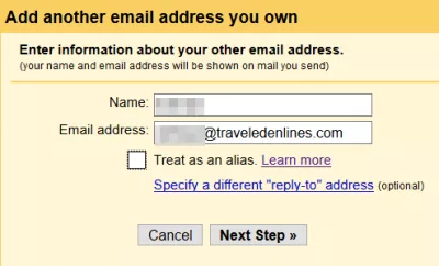 Nastavte službu Gmail s doménou GoDaddy alebo inou vlastnou doménou : Pridávanie e-mailov z externej domény do pošty Google