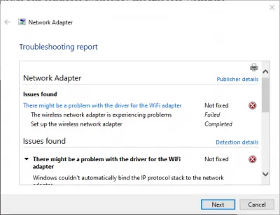 Windows 10, ağ adaptörü sıfırladıktan sonra wifi bulamıyor : Adım 1: Ağ Adaptörü penceresine gidin