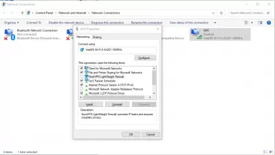 Windows 10 finner ikke wifi etter tilbakestilling av nettverksadapter : Trinn 3: Gå til nettverkstilkoblinger