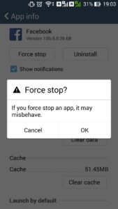Android - Facebook not responding / process mdnsd draining battery : Force stopping Facebook app to save battery