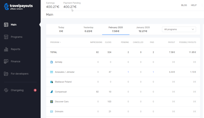 TravelPayouts travel blog monetization