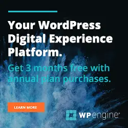 Start a WordPress eCommerce on WPEngine