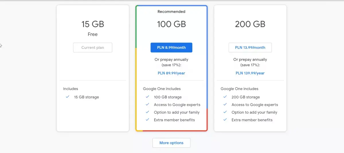 how to get more google drive storage