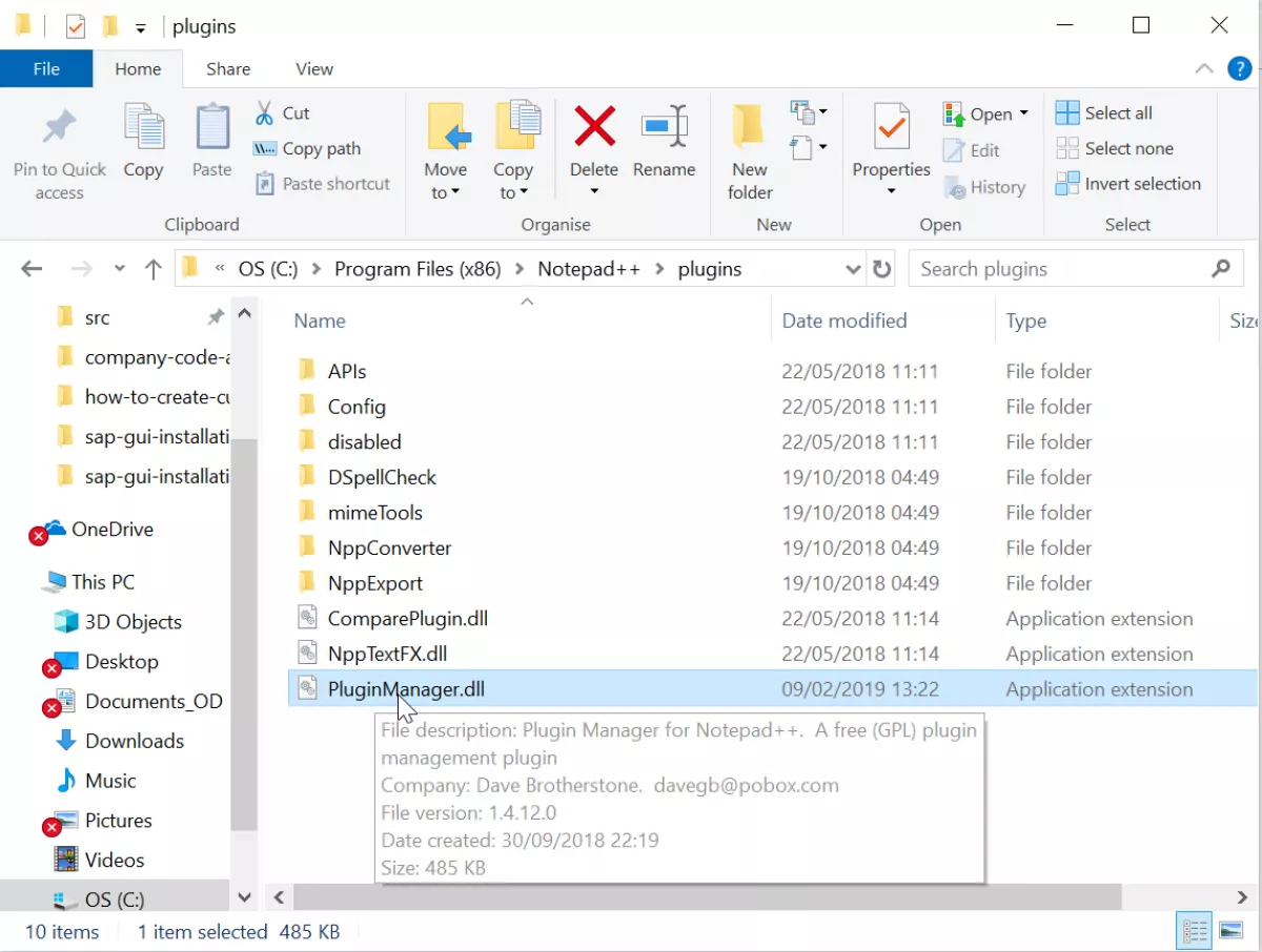 Плагин длл. Plugin Manager Notepad++. Как сохранить папку в Ноутпад. Webedit. Plugins folder