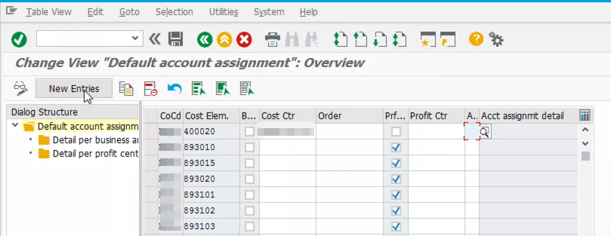 account assignment to co object in sap