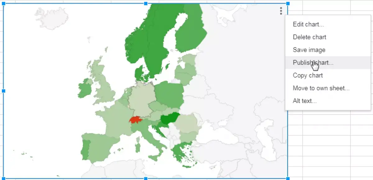 Google Map Chart