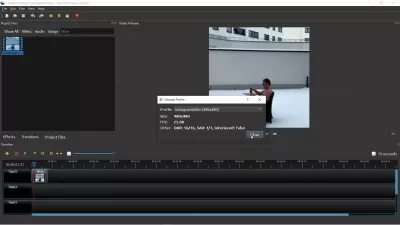 Can You Edit A Zoom Recording? Add Intro And Outro VideoCast Transitions : Selecting the OpenShot video profile for Instagram SD video edition and export
