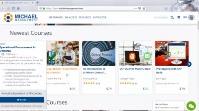 How to get an SAP professional certification online? : Michael Management SAP education online training catalog