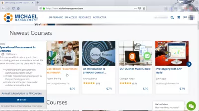 Как да получите SAP професионално сертифициране онлайн? : Онлайн обучителен каталог за обучение на Michael Management SAP