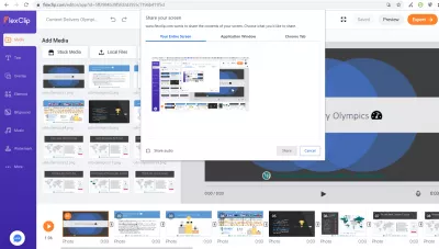Ekrāna apraide bez programmatūras operētājsistēmā Windows 10 : Izveidojiet ekrāna apraides ierakstu vietnē FlexClip