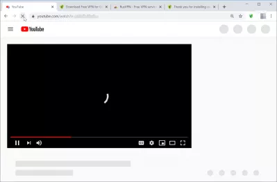 Get around Youtube error The uploader has not made this video available in your country : YouTube playing a video over a remote VPN service connection