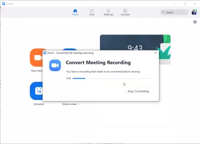 Zoom: how to play music during recording? : Zoom convert meeting recording