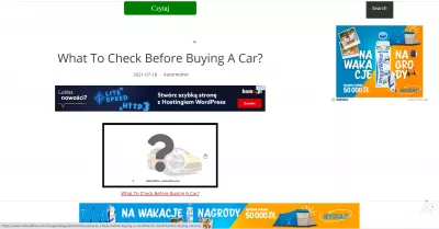 How To Make Money With A Car Blog? : Automotive blog monetized with display ads