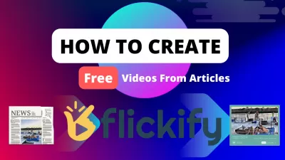 Revisión de Ezoic Flickify: ¡Convierta sus artículos en videos en minutos y de forma gratuita, monetizados y alojados en su propia plataforma de video!