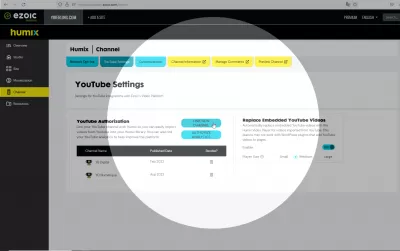 Humixプラットフォームの紹介 : ビデオコンテンツのインポートのために1つのHumixアカウントにリンクされたさまざまな言語のYouTubeチャネル