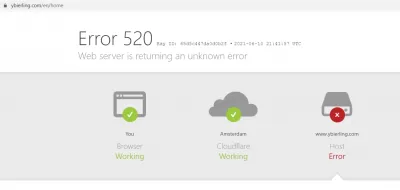 How To Solve Ezoic Origin Errors (Or Other Problems) And Monetize Again? : Ezoic cache Error 520: Web server is returning an unknown error