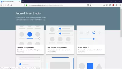 Kako napraviti aplikaciju u Google Play trgovini? : Web lokacija Android Asset Studio