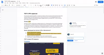 34 Google Docs-tips för att öka din kontorproduktivitet : Lägga till delade kommentarer på ett Google Docs-dokument