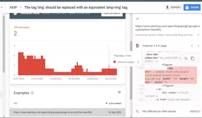 Как решить проблемы с поисковой консолью Google? : AMP Тег img следует заменить на эквивалентный тег amp-img.