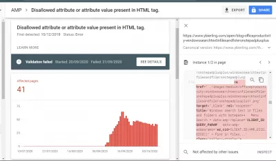 How To Solve The Google Search Console Issues? : AMP Disallowed attribute or attribute value present in HTML tag.