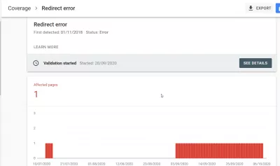 Hoe de problemen met Google Search Console oplossen? : Fout met Google Redirect-fout