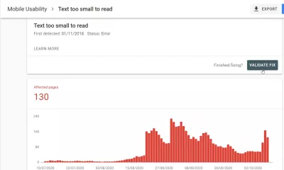 Hogyan lehet megoldani a Google Search Console problémáit? : A mobil használhatósági szöveg túl kicsi a problémák elolvasásához