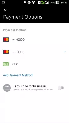 How to use Uber : Pay Uber with cash payment option