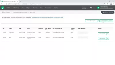 How To Download A Commission Junction Product Feed? 6 Simple Steps : CJ.com Subscriptions - Create and manage data import and export feeds