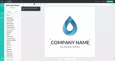 DesignEvo - Créez Un Logo Magnifique Avec Quelques Clics : Personnalisation d'un logo avec une interface visuelle designevo