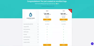 DesignEvo - 少数のクリックで見事なロゴを作成する : Designevoの価格設定プラン