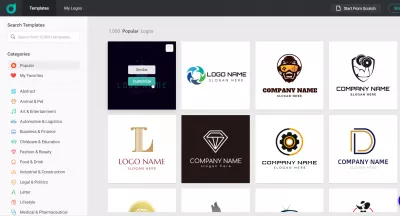 DesignEvo Review: Ferramenta De Criação Simples Logotipo : Logotipos Populares e Categorias de Logos