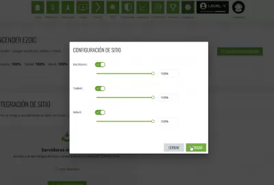 Guía de integración de Ezoic (¿Cuánto cuesta? 0!) : Selección de cuánto tráfico pasa por el sistema optimizado Ezoic