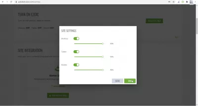 Ezoic Integration Guide (How Much Does It Cost? 0!) : Selecting how much traffic goes through Ezoic optimized system