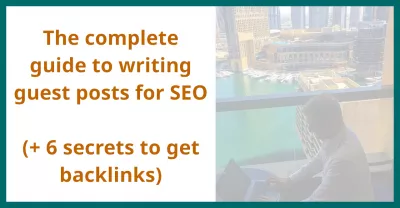 O guia completo para escrever postagens de visitantes para SEO (+ 6 segredos para obter backlinks) : Um escritor que prepara uma postagem de um convidado na varanda de um hotel