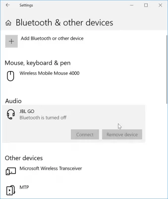 Kuinka ratkaista pariksi muodostettu Bluetooth-yhteys, jota ei ole kytketty Windows 10: ään? : miten kytkeä Bluetooth-kaiutin kannettavaan tietokoneeseen