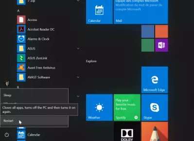 Paano malulutas ang Bluetooth na ipinares ngunit hindi konektado sa Windows 10? : I-restart ang pindutan ng Windows 10