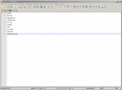 How to compare two files in Notepad++? : First text file to compare