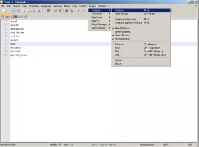 Kako uporediti dve datoteke u programu Notepad ++? : Funkcija upoređivanja u Notepad ++