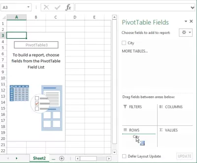 Nombre d'occurrences Excel : Sélection de lignes glisser-déposer pour compter les occurrences dans Excel